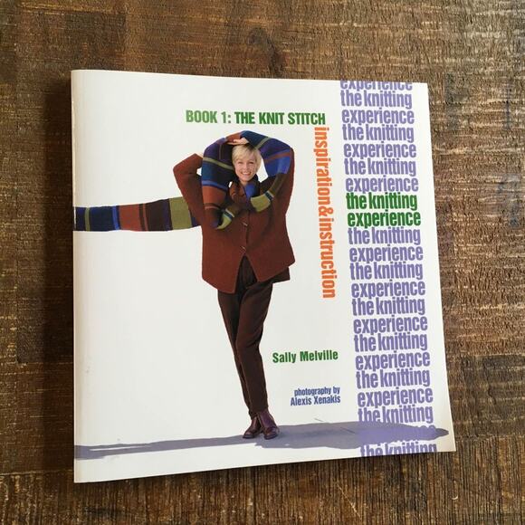 The knit stitch inspirations and instruction pattern book Knitting Experience - Picture 1 of 5